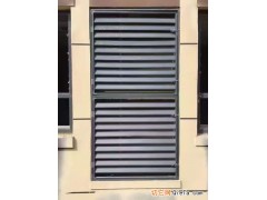 空调通风锌钢百叶窗护栏河北任丘生产厂家，小区通风百叶窗护栏